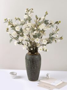 1/2/3束，88厘米，柔韧耐褪色人造玫瑰花束，适用于婚礼、情人节、生日、周年纪念日、家居、书桌、卧室、浴室、房间装饰、秋季装饰、盆栽装饰