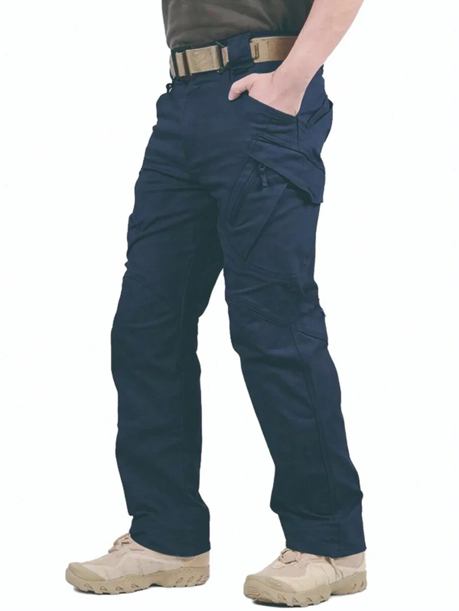 Ultra-Durable Waterproof Cargo Pants - Exceptional Hiking Pants With Sweatproof, Wear-Resistant, And Versatile Style - Packed With Multiple Pockets For Outdoor Enthusiasts And Adventurers - Navy Blue - View 1
