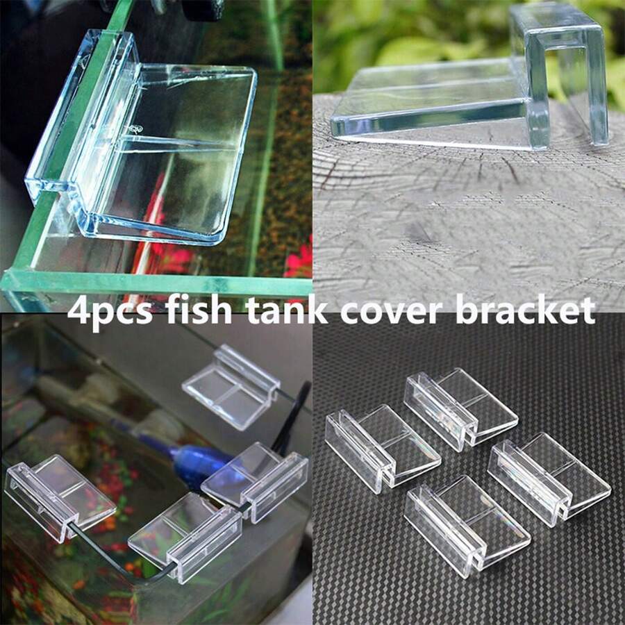 4 piezas de soportes de acrílico de 6MM/8MM/10MM/12MM, soportes para tapa de acuario, soportes de acuario