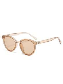 sharif 1 Pair Ins Round Face Fashion Glasses For Women, Style, Street Photography