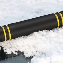 Car Snow Removal Kit: Durable ABS Ice Scraper & Frost Shovel - Gentle On Vehicle Windows, Perfect For Winter Cleaning - Multicolor - View 2