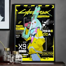 Tranh treo tường (1/3 tấm), có khung tùy chọn, tranh phong cách Anime Cyberpunk, tranh in trên vải canvas, tranh nghệ thuật, tranh vẽ trên tường, tranh không khung, tranh có khung. - Nhiều màu - Xem 9