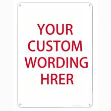 Señales personalizadas, señales de metal personalizadas, personalizadas para oficinas, empresas, lugares de trabajo, familias, Airbnb, señales de entrega, de 12 x 8 pulgadas, sin óxido. Señal de aluminio de alta calidad - Multicolor - Ver 12