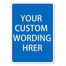 Señales personalizadas, señales de metal personalizadas, personalizadas para oficinas, empresas, lugares de trabajo, familias, Airbnb, señales de entrega, de 12 x 8 pulgadas, sin óxido. Señal de aluminio de alta calidad - Multicolor - Ver 10