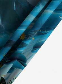 Męskie Ocean Animal Dolphin Turtle Artystyczny nadruk 3D Cyfrowy wzór Swobodny Codzienny Wakacyjny Jednowarstwowy Sznurek Hawajski Plażowe Szorty