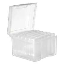NetHong Compact Photo Storage Box For Organization Holds 5x7 Inch Photos 6 Cases Back To School - Transparent - View 6