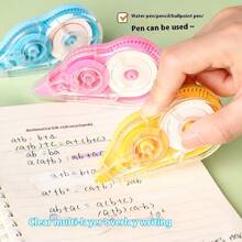 High-Quality Correction Tape With Large Capacity, Smooth Gliding, Non-Sticking, Non-Breaking Correction Tape - Ideal For Students, Compatible With Pencils, Ballpoint Pens, Rollerball Pens, Easy Correction Without Pressure, Must-Have School Supplies - Multicolor - View 11