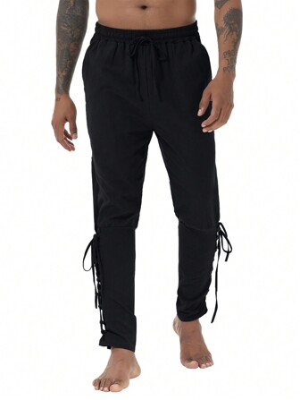 男士宽松裤，中世纪服装男士海盗裤，文艺复兴时期带口袋维京裤，休闲裤