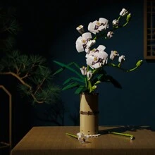 Orchid Bouquet Building Blocks, Artificial Flower Building Set, DIY Creative Plant Collection Decorative Gift - TOY760 - View 5