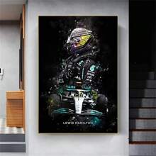 1pc Wall Arts Posters Frameless F1 Racing Legend Saike Art Living Room Home DecorationPop - Multicolor - View 11