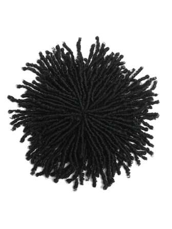 6 Inch 110g Short Soft Black Braided Synthetic Dreadlock Hair Wig With Clip Braided Wig