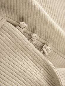 YUXIN 优雅中国风复古领口女式运动衫，新款春冬时尚纹理装饰休闲上衣