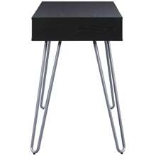 Mainstays Hairpin Writing Desk, Multiple Finishes - Black - View 4
