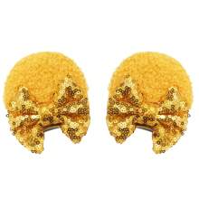 2pcs Shiny Plush Mouse Ear Hair Clips With Glittery Bow, Adorable Girl Hair Clips Suitable For Holiday Costumes And Parties - 1 to 2 - View 8