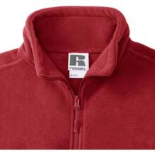 Russell Europe Mens 1/4 Zip Outdoor Fleece Top (Classic Red) - 100% Polyester - Red - View 4