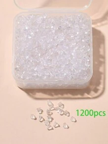 100-1200 pièces de supports d'oreille en silicone - Bouchons d'oreille clairs à faible teneur en allergènes, avec boîte de rangement, convient pour la fabrication de bijoux DIY, pinces de sécurité pour oreilles, idéal pour les matériaux d'artisanat d'Halloween et de Noël