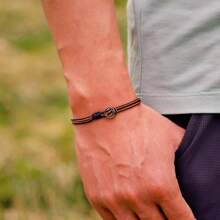 51Luckind Simple Style Grade A 3mm Thin String Bracelet For Men Vintage Handmade Bracelet Leisure Bracelet Accessories - Men's Minimalist Bracelet - View 3