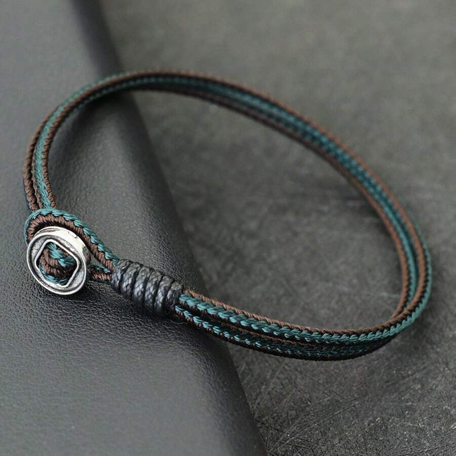 51Luckind Simple Style Grade A 3mm Thin String Bracelet For Men Vintage Handmade Bracelet Leisure Bracelet Accessories - Men's Minimalist Bracelet - View 1