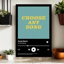 Ustomized Song Posters - Music Murals, Album Cover Printing, Choose Any Song, Album Cover Printing, Music Lovers For Boyfriends And Girlfriends,Posters,Stickers,Wall Art,Spring Decoration Items Refesh Your Home,Rama Decoration Stickers - 無框的 - 查看 1