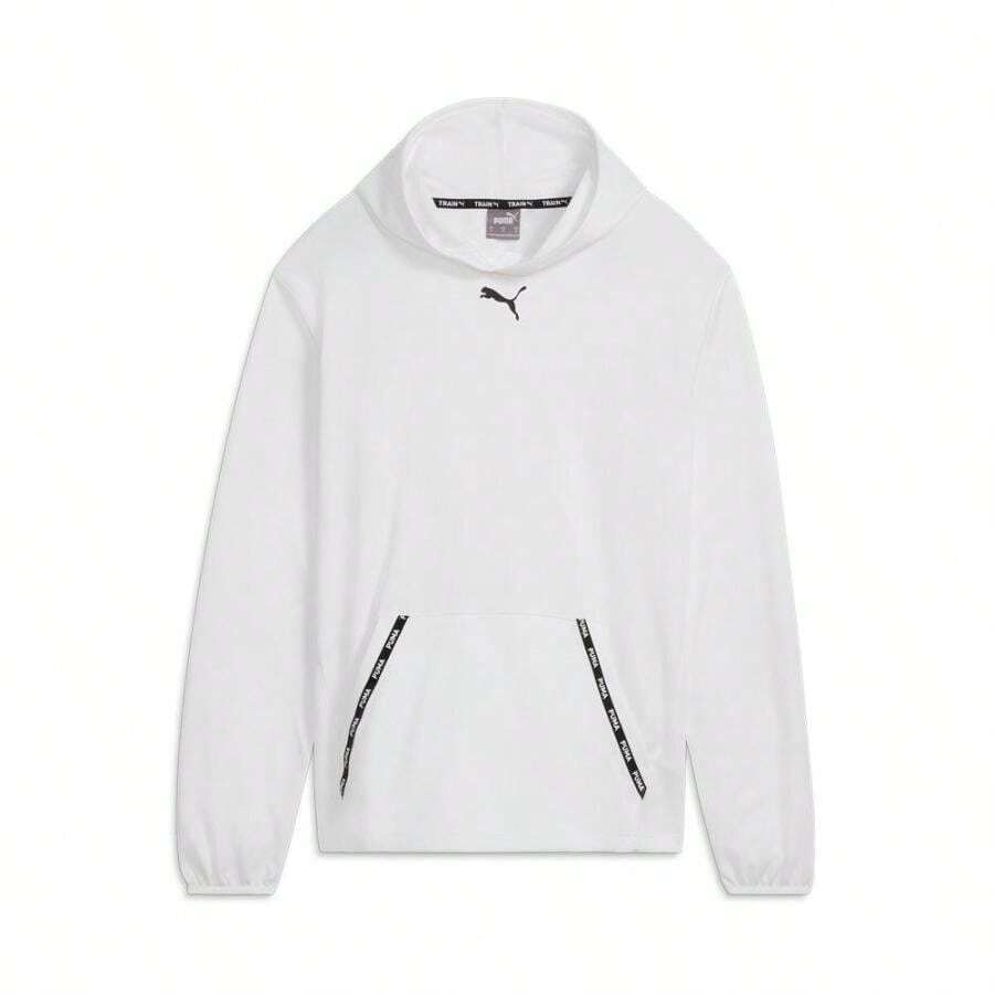 Fit Taped Pwrfleece Lite Logo Pullover Hoodie |  | Men Outdoor Hoodies & Sweatshirts - Default - View 1