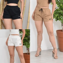 KIT 3 MESH SHORTS - 白色 - 查看 2