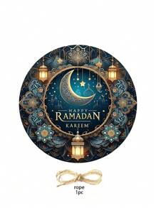 1pc Ramadan Sun Catcher, Used For Window Hanging Decoration, Ramadan Door Hanging Sign, Home Room Wall Decor, Ramadan Holiday Decoration, Spring Ramadan Garden Decor, Eid Al-Fitr Decoration, Ramadan Garden Gift