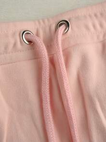 Women Spring And Fall Two Pieces Set High Stretchy And Hoodie Women Fashionalbe Solid Color Hooded Jackets & Leggings - 粉色 - 查看 9