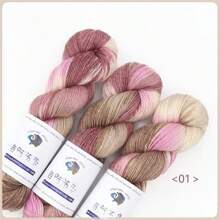 3pcs/Set Handmade Dyed Yarn, Beautiful Wool Yarn For DIY Handcrafting Scarf, Hat And Sweater - Multicolor - View 7