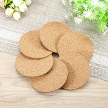 8/15pcs Natural Wooden Camper Cup Coasters - Home Kitchen Coasters, Tableware Mat, Keep Your Drinks Safe And Stylish! Minimalist & Fashionable, Back To School Supplies
