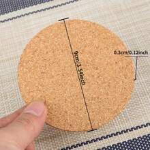 8/15pcs Natural Wooden Camper Cup Coasters - Home Kitchen Coasters, Tableware Mat, Keep Your Drinks Safe And Stylish! Minimalist & Fashionable, Back To School Supplies