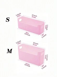 1個黑/白/透明簡易廚房壁掛收納盒，家用櫥櫃收納盒，衣櫃襪子收納盒，浴室化妝品收納壁掛盒 - 彩色 - 查看 6