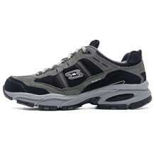 Skechers Tênis de Corrida Respirável e Acolchoado com Amortecimento de Impacto para Homens - Preto - Visão 1