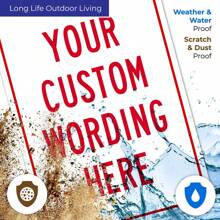 Señales personalizadas, señales de metal personalizadas, personalizadas para oficinas, empresas, lugares de trabajo, familias, Airbnb, señales de entrega, de 12 x 8 pulgadas, sin óxido. Señal de aluminio de alta calidad - Multicolor - Ver 8