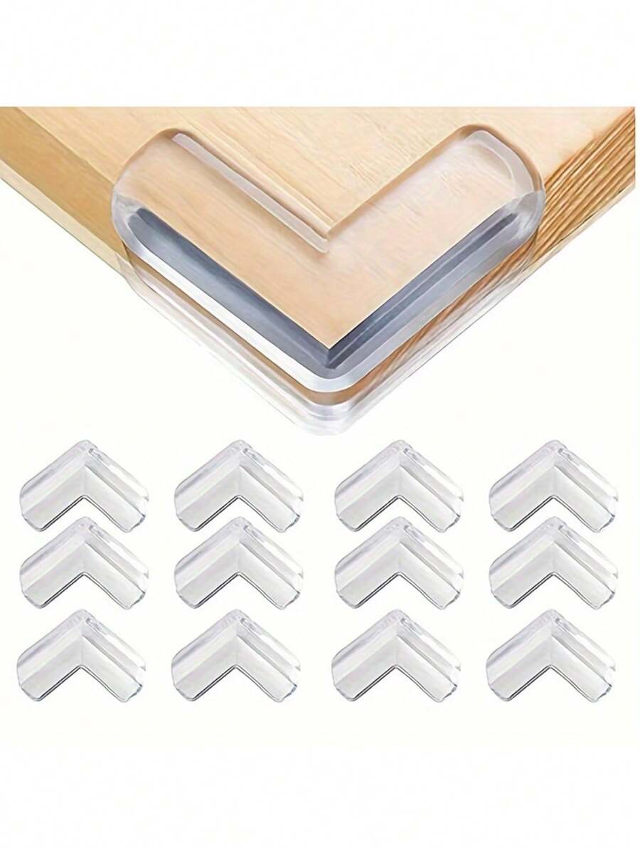 4/6/12pcs Clear Corners - High Adhesive Gel Suitable For Tables, Furniture And Glass Cabinets - PVC Free, Hardware Protection