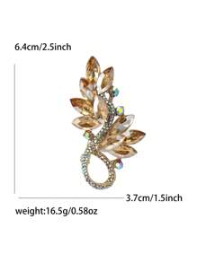 Cinza Café Roxo Cristal Trigo Orelha Broche Para Mulheres Homens Planta Pin Festa Banquete Jóias Presente Vestido Terno Pin Acessórios