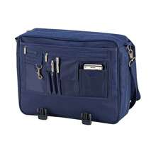 Portfolio Briefcase Bag 12 Litres (French Navy) - 100% Polyester - one-size - View 2