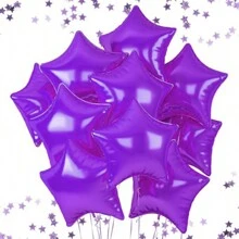 10pcs 18" Star Shaped Balloon, Holiday Celebration, Birthday Party, Wedding, Engagement, Valentine's Day, Anniversary Decoration - Multicolor - View 16