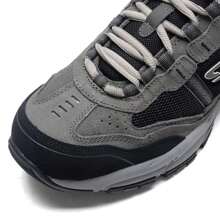 Skechers Tênis de Corrida Respirável e Acolchoado com Amortecimento de Impacto para Homens - Preto - Visão 8