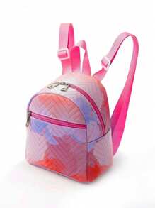 1pc Mini Cute Candy Color Kids Backpack, Suitable For Girls, Elementary/Middle School Students, Travel, School, Holiday Gift, Daily Use - Multicolor - View 3