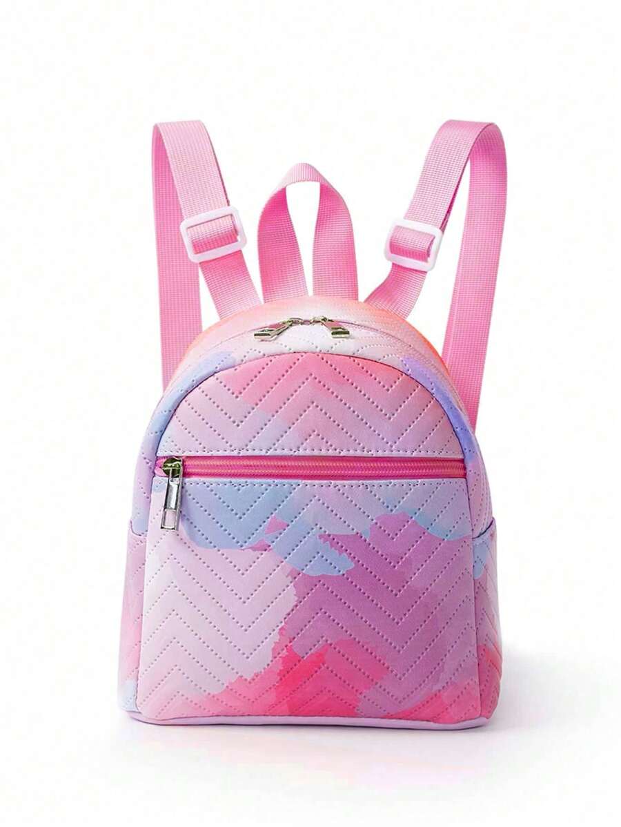 1pc Mini Cute Candy Color Kids Backpack, Suitable For Girls, Elementary/Middle School Students, Travel, School, Holiday Gift, Daily Use - Multicolor - View 1