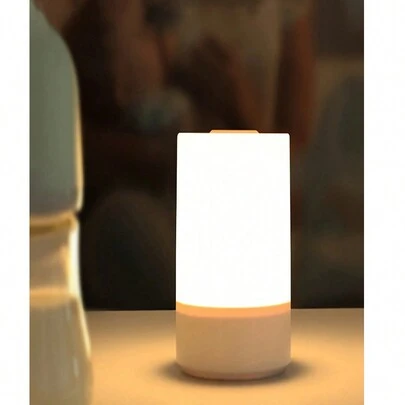 1个触控式暖光床头灯，护眼LED夜灯，USB供电/可充电，两种供电模式，睡眠灯，哺乳灯