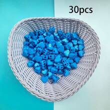 10 à 50 pièces Boutons décoratifs de forme de cœur colorés au hasard, fermoir décoratif, cordon de verrouillage, crochet à ressort, fermoir en forme de groin de cochon, fermoir de carte, bouton de réglage élastique, bouton d'arrêt