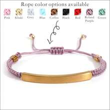 1 pièce Bracelet corde tressée fait main personnalisé, bracelet en pierre gravé personnalisé, convient pour le port quotidien, l'anniversaire de couple, la Saint-Valentin, l'anniversaire, les festivals, cadeau de couple de la Saint-Valentin, argent, stylé, coloré, vintage, simple, unisexe, décontracté, mignon, personnalisé, unique, idéal pour lui, idéal pour elle, elle, petit ami, petite amie, papa, maman, famille, amis, pour les anniversaires, pour les anniversaires, pour la remise des diplômes, pour le bal de promo, pour la fête, cadeaux pour la fête des mères