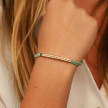 1 pièce Bracelet corde tressée fait main personnalisé, bracelet en pierre gravé personnalisé, convient pour le port quotidien, l'anniversaire de couple, la Saint-Valentin, l'anniversaire, les festivals, cadeau de couple de la Saint-Valentin, argent, stylé, coloré, vintage, simple, unisexe, décontracté, mignon, personnalisé, unique, idéal pour lui, idéal pour elle, elle, petit ami, petite amie, papa, maman, famille, amis, pour les anniversaires, pour les anniversaires, pour la remise des diplômes, pour le bal de promo, pour la fête, cadeaux pour la fête des mères