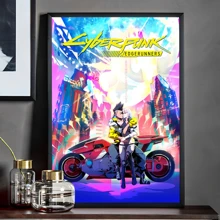 Tranh treo tường (1/3 tấm), có khung tùy chọn, tranh phong cách Anime Cyberpunk, tranh in trên vải canvas, tranh nghệ thuật, tranh vẽ trên tường, tranh không khung, tranh có khung. - Nhiều màu - Xem 8