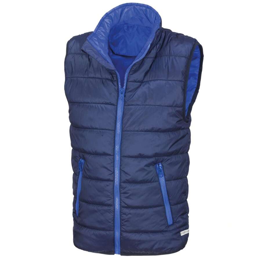 Result Childrens/Kids Padded Body Warmer (Navy/Royal Blue) - 100% Polyester - Navy Blue - View 1