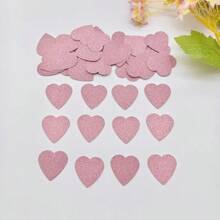 50 Pieces Silvery,Of Gold And Rose Gold Heart Confetti - Perfect For Weddings, Valentine's Day, Anniversaries And DIY Table Decorations
