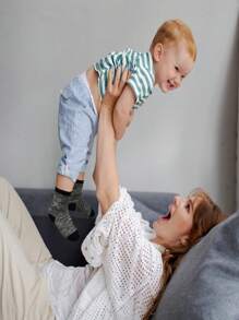 12 Pairs Of Children's Solid Color Spring And Autumn Winter Socks, Suitable For Children's Sports Socks And Mid Tube Socks - Multicolor - View 6