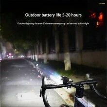 1pc Bicycle Light, Rechargeable Bike Light With Digital Display, Bright Road Cycling LED Sensor Night Riding Lamp