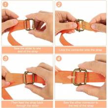 5 件装金属针扣三向滑动调节扣包带环扣腰带织带钩 DIY 钱包配件 - 銀色 - 查看 7